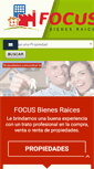 Mobile Screenshot of focusbienesraices.com